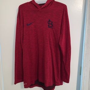 ST. LOUIS CARDINALS MEN’S HOODED LONG SLEEVE